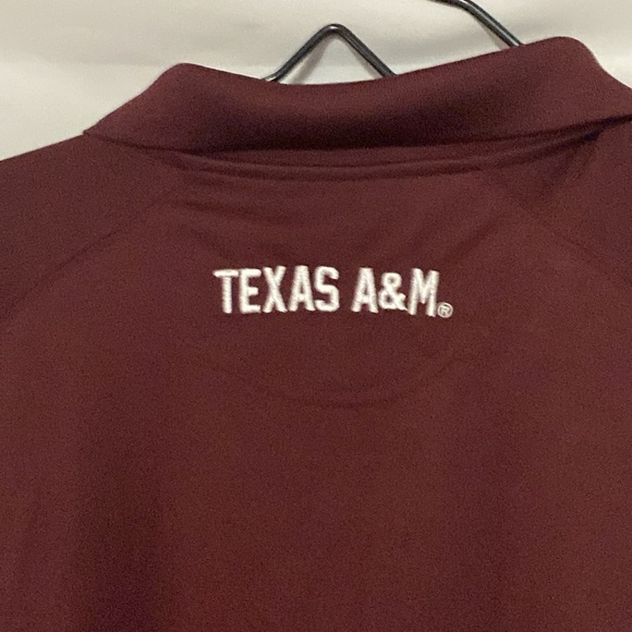 Champion Elite TEXAS A&M Polo Shirt size 2XL Performance Athletic Wine/Black - Picture 13 of 13
